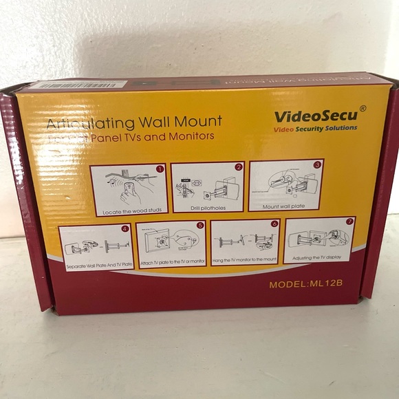 TV Wall Mount Articulating LCD Monitor Full Motion 15 inch Extension Arm - Picture 2 of 3